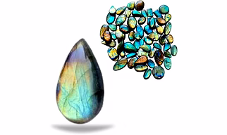 Natural Multi Labradorite Cabochon Loose Gemstone