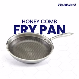 triply honey comb fry pan