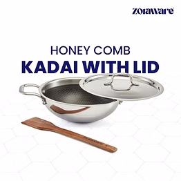 triply honey comb kadai