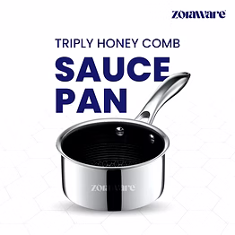 triply honey comb sauce pan