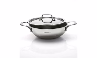 Triply Stainless Steel Kadai Induction Friendly