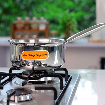 zoraware triply stainless steel tea pan