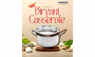 Triply Stainless Steel Biryani Cooking Pot/Casserole I 5 Year Warranty