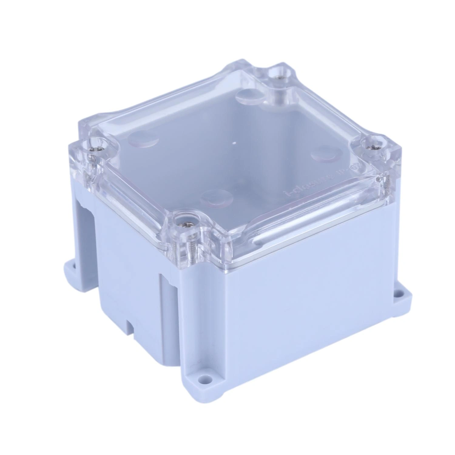 ABS Enclosure 80 x 82 x 55 mm Clear IP67-2