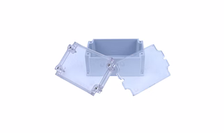 ABS Enclosure 120 x 80 x 55 mm Clear IP67