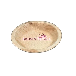BROWNPETALS ARECA LEAF BOWL- 6 INCH ROUND