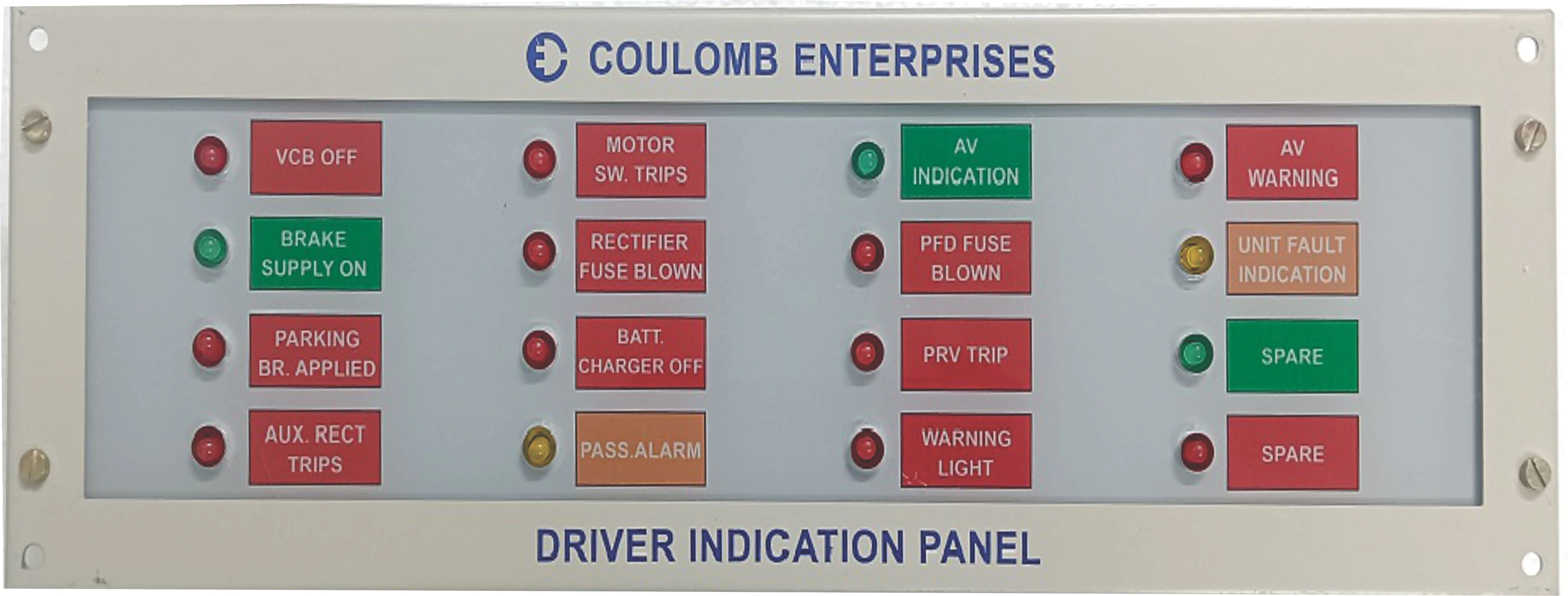 ENGINE DRIVER INDICATION PANEL- FOR RAILWAYS-12496464