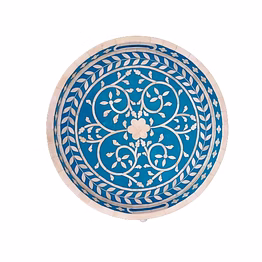 the regal art handmade bone inlay floral art kitchen serving tray platter