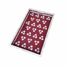 vintage bone inlay serving tray decorative tray home decor gift bone inlay furniture décor tray
