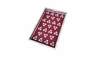 Vintage Bone Inlay Serving Tray Decorative Tray Home Decor Gift Bone inlay furniture Décor tray