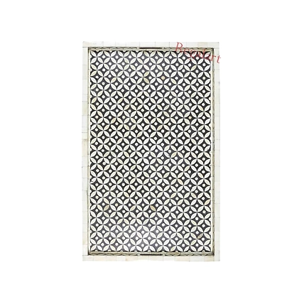 kitchen serving tray handmade bone inlay unique pattern Decorative Tray Home Decor Gift Bone Inlay Furniture-12513280