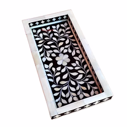 the regal art bone inlay kitchen serving tray floral pattern home decor art christmas decor tray jewellery tray personalized tray