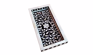 Bone Inlay Kitchen serving tray floral pattern Home Decor Art Christmas Decor tray Jewellery tray Personalized tray
