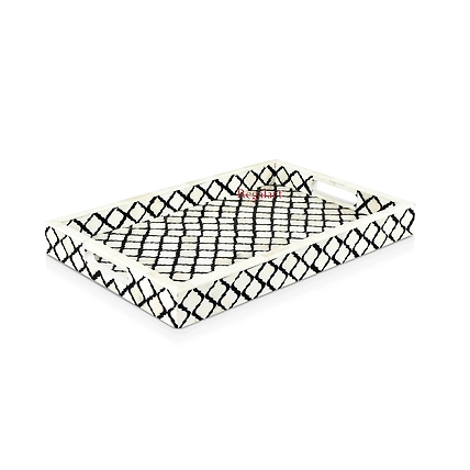 Bone Inlay unique Kitchen serving Tray, Coffee Decorative Tray-12517060