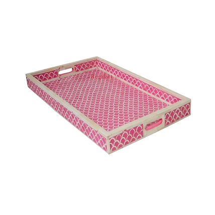Bone inlay serving tray - Home decor kitchen tray - Coffee serving tray housewarming gift-12517088