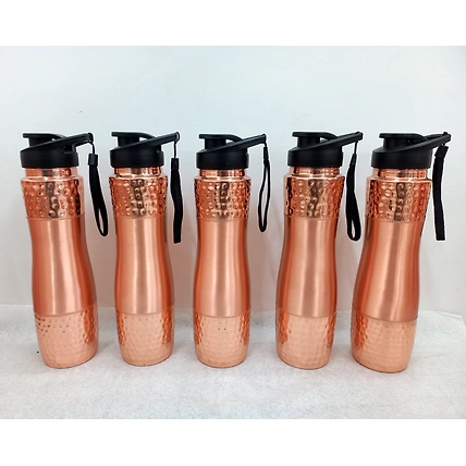Pure Copper Sipper Bottle in High Quality of Dual Tone Fininshing-12668761