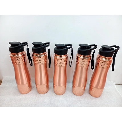 Pure Copper Sipper Bottle in High Quality of Dual Tone Fininshing-1