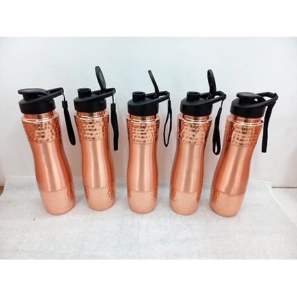 Pure Copper Sipper Bottle in High Quality of Dual Tone Fininshing-2