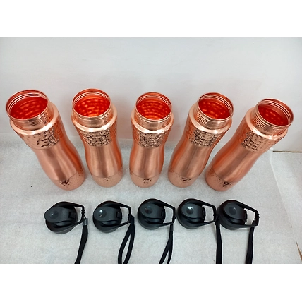 Pure Copper Sipper Bottle in High Quality of Dual Tone Fininshing-4