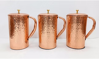 High Quality Pure Copper Hammered Style Jug