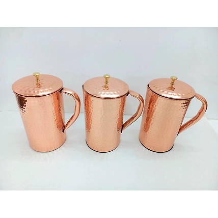 High Quality Pure Copper Hammered Style Jug-2