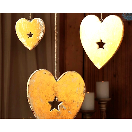 Festive Hanging Decoration - Stars/Hearts-3