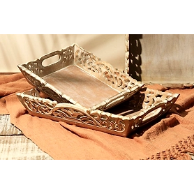 Handcarved Wooden Tray