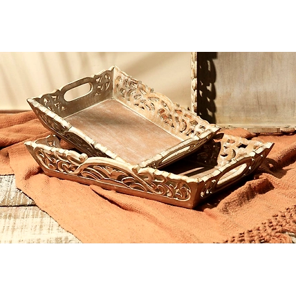 Handcarved Wooden Tray-12497286
