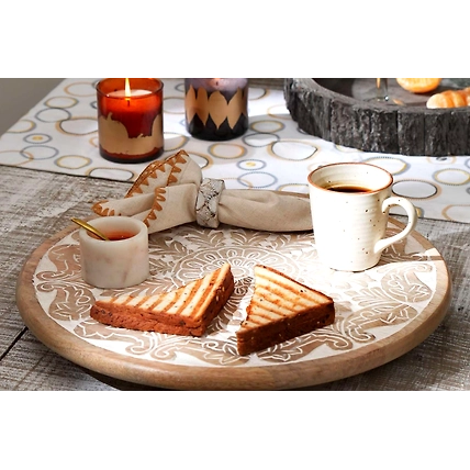 Wooden Hand Carved Plate-1