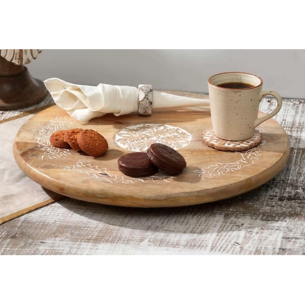 Wooden Hand Carved Plate-3