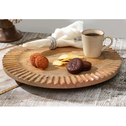 Wooden Hand Carved Plate-4