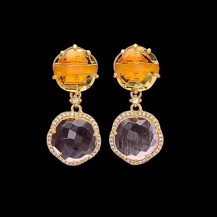 925 STERLING SILVER DROP EARRINGS-1
