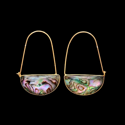 GREEN TURQUOISE DOUBLETS DANGLE EARRINGS-3
