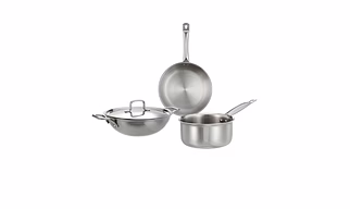 Tri-Ply 4PC Daily Essentials Cookware Set