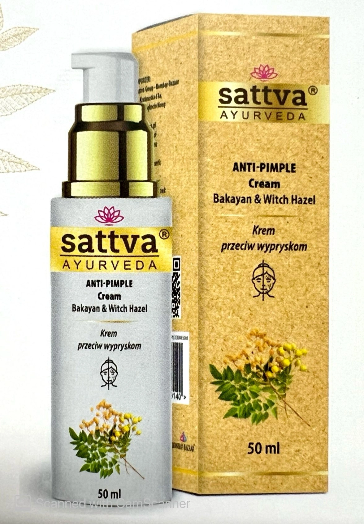 SATTVA ANTI ACNE &amp; PIMPLE CREAM 50 GM-1