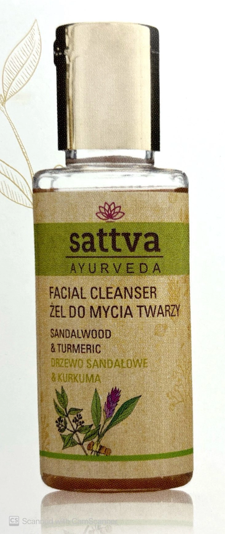 SATTVA FACIAL CLEANSER SANDALWOOD &amp; TURMERIC 100 ML-1