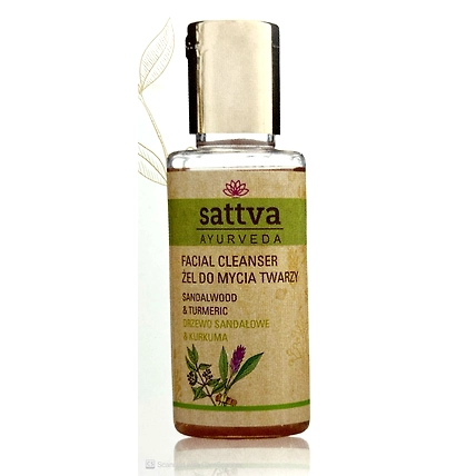 SATTVA FACIAL CLEANSER SANDALWOOD &amp; TURMERIC 100 ML-1