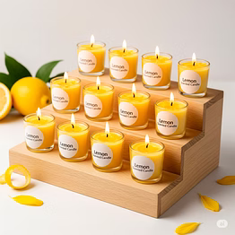 wickbond votive candle set of 12 – glass filled candles with natural wax & lead-free wicks | 10-hour burn time | clean burning, non-toxic | ideal for home décor, events & gifting