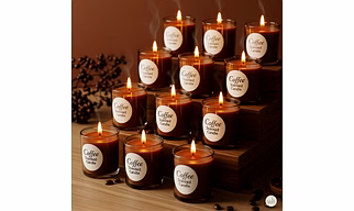 Wickbond Votive Candle Set of 12 – Glass Filled Candles with Natural Wax & Lead-Free Wicks | 10-Hour Burn Time | Clean Burning, Non-Toxic | Ideal for Home Décor, Events & Gifting