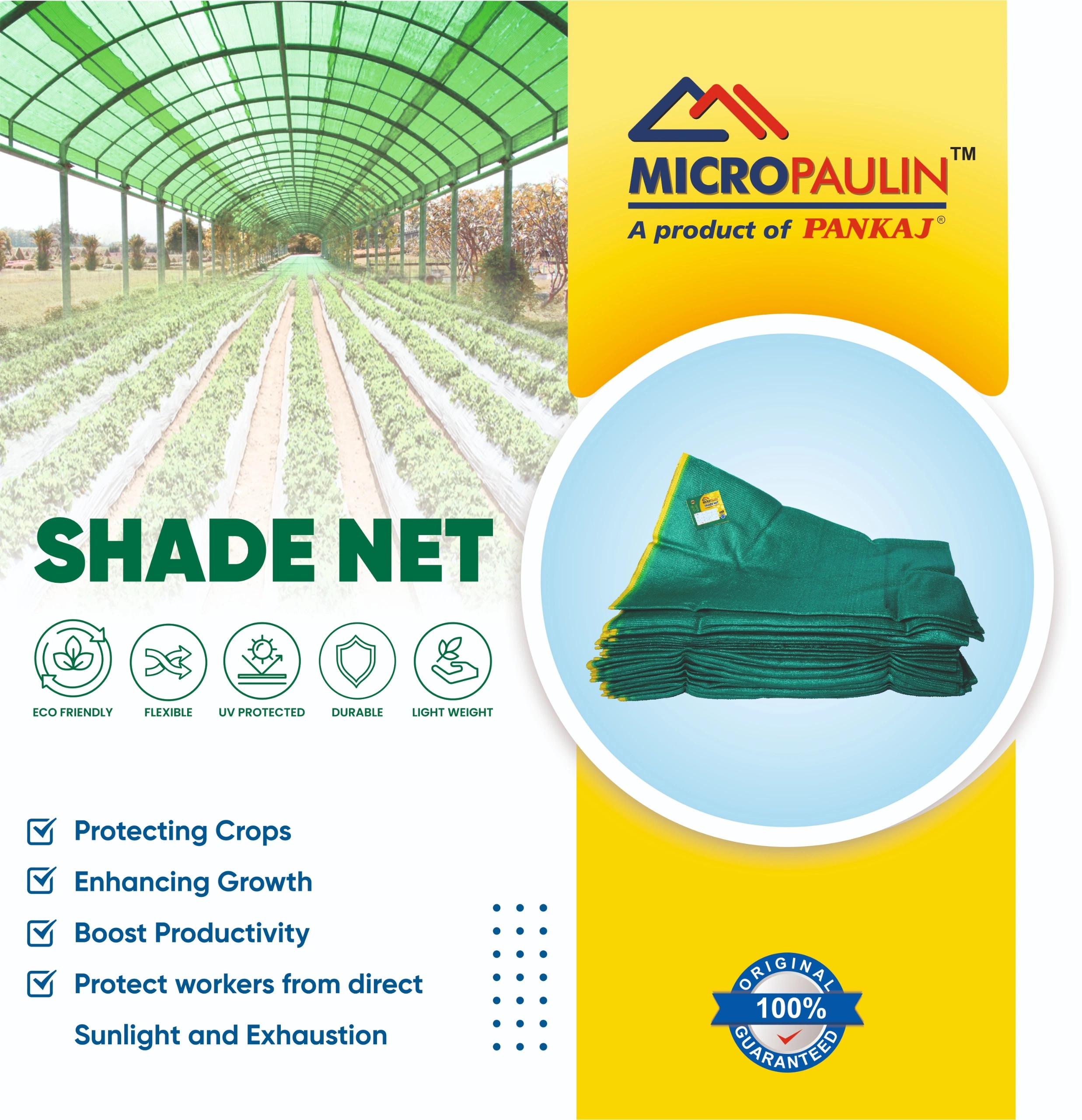 SHADE NET-HDPE-50% -75% &amp; 90% (MULTIPURPOSE)-12500463