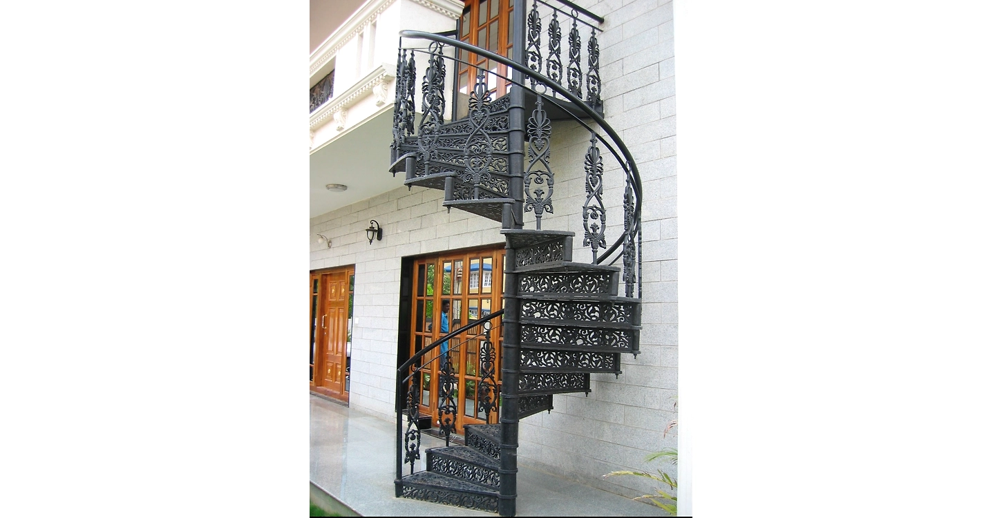 CAST IRON SPIRAL STAIRS
