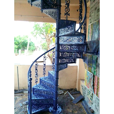 Cast Iron Spiral Stairs-1