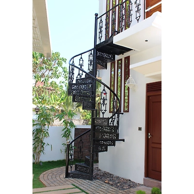 Cast Iron Spiral Stairs-2