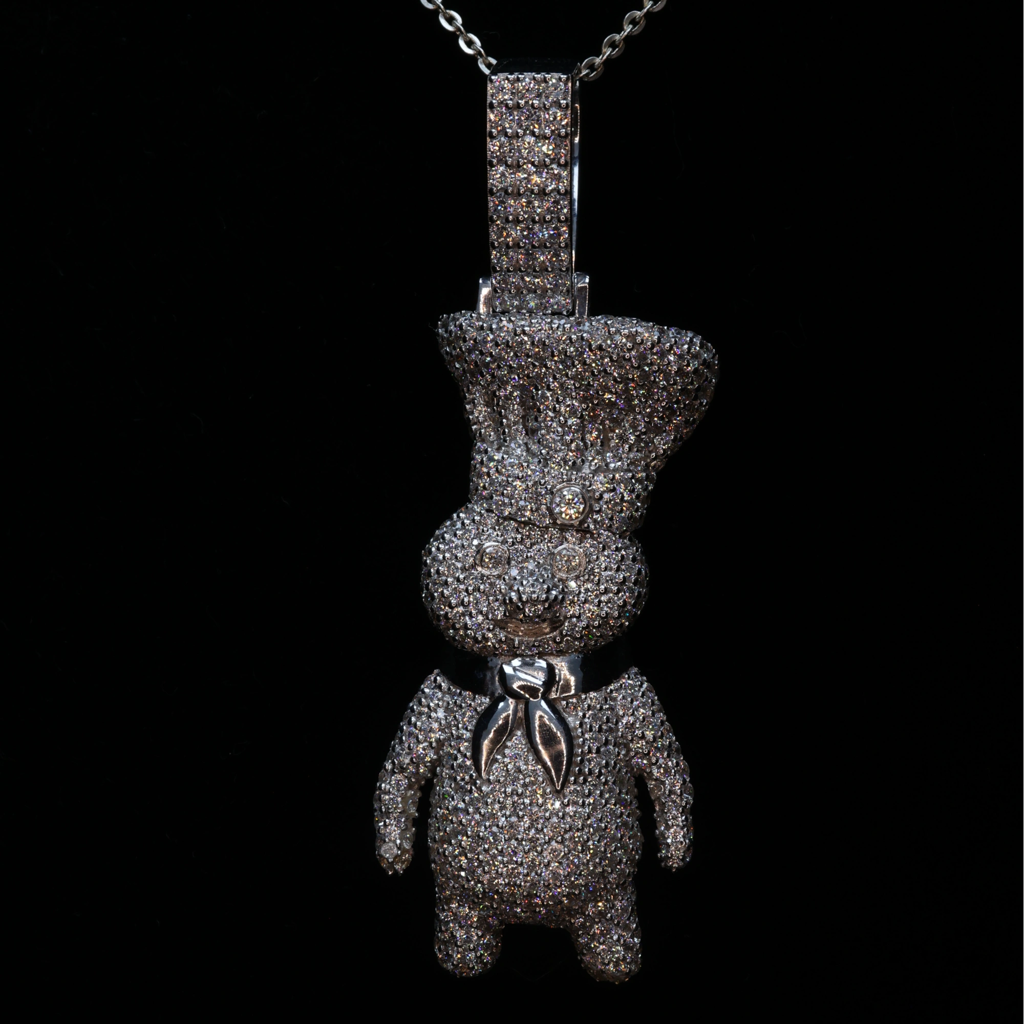 Diamond Teddy Bear Pendant | Hip Hop Pendant | Iced Out Pendant | Bear Pendants | Diamond Pendant | Diamond Teddy Bear Pendant and Necklace-12529752