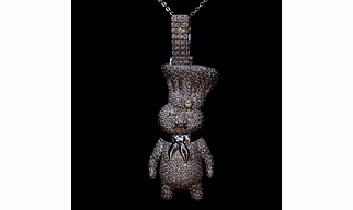 Diamond Teddy Bear Pendant | Hip Hop Pendant | Iced Out Pendant | Bear Pendants | Diamond Pendant | Diamond Teddy Bear Pendant and Necklace