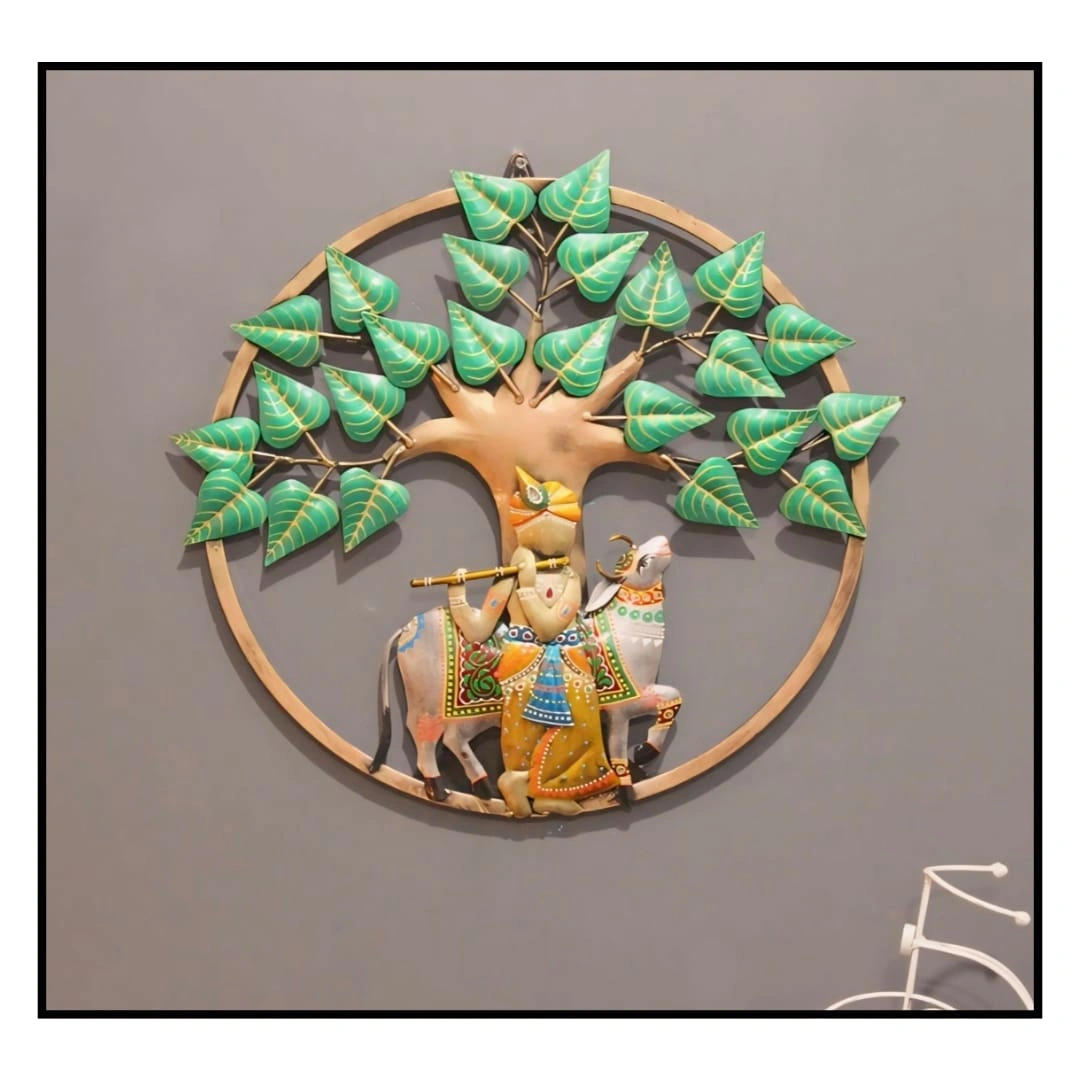 Krishna With Tree Wall Decor-12504358