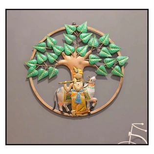 Krishna With Tree Wall Decor