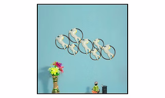 7 Ring Horse Wall Decor