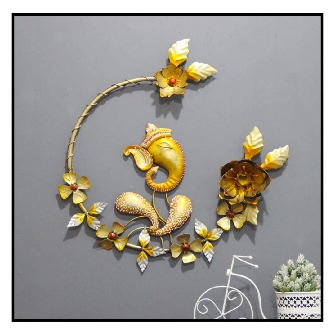 GOLDEN GANESHA WALL DECOR-12507230