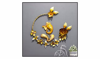 GOLDEN GANESHA WALL DECOR